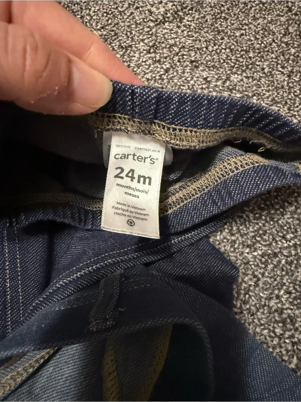 24 month 2T girls pants jeans denim Nike holiday tie dye